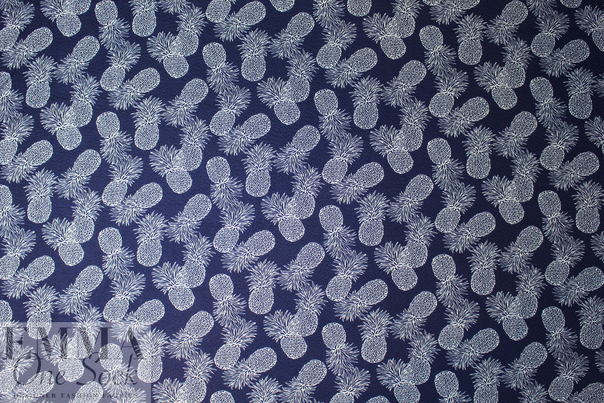 Japanese pineapple cotton pucker textured woven 1.75 yds