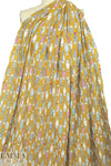 'go fish' cotton/rayon lightweight woven - mustard 1 yard