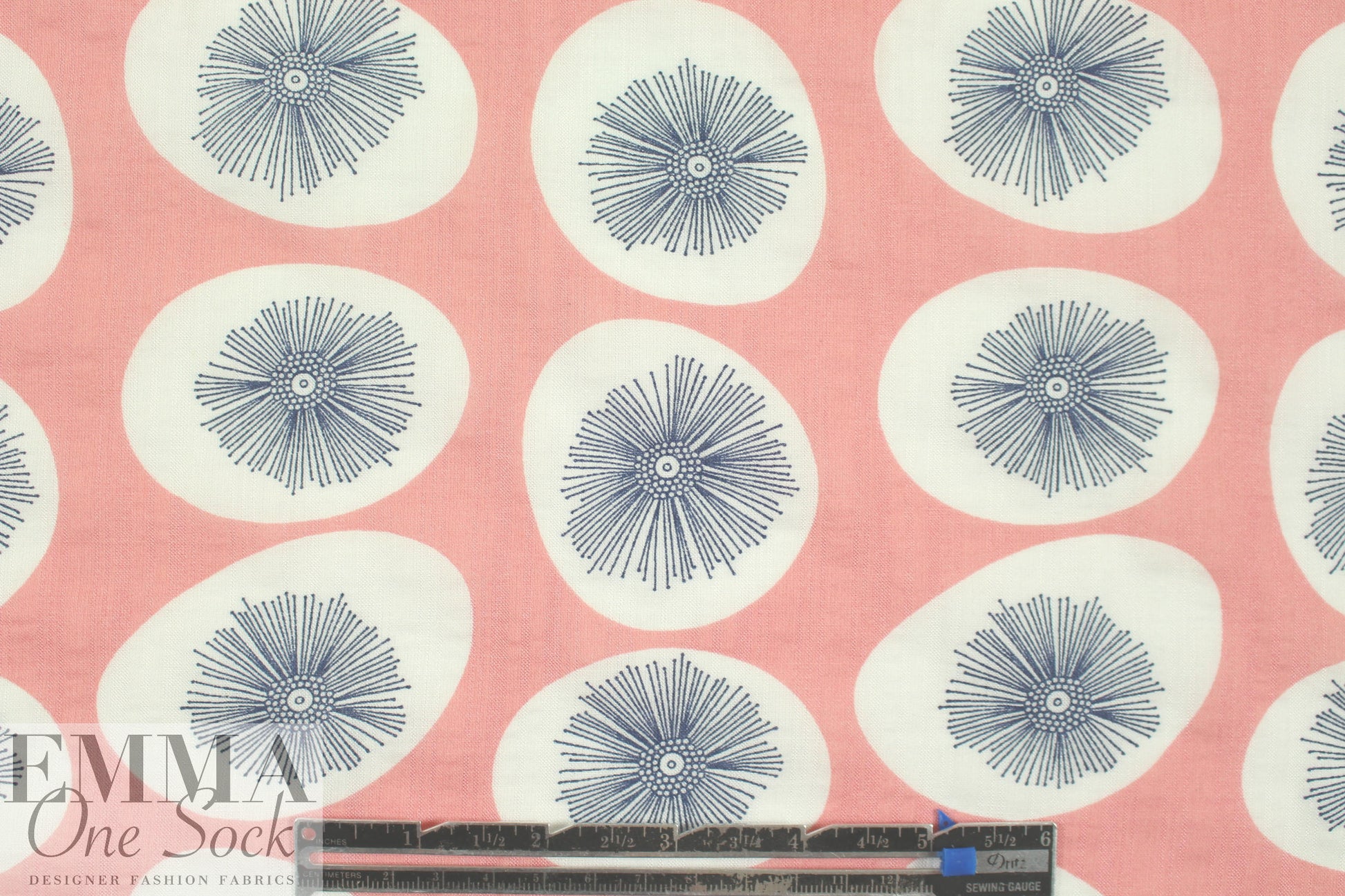 'dandelion puff' cotton/rayon voile woven - coral 1.125 yds