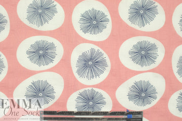 'dandelion puff' cotton/rayon voile woven - coral 2.375 yds