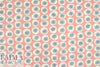 'dandelion puff' cotton/rayon voile woven - coral 2.375 yds