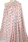 'dandelion puff' cotton/rayon voile woven - coral 1.375 yd