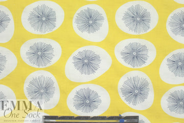 'dandelion puff' cotton/rayon voile woven - lemon 1.375 yd
