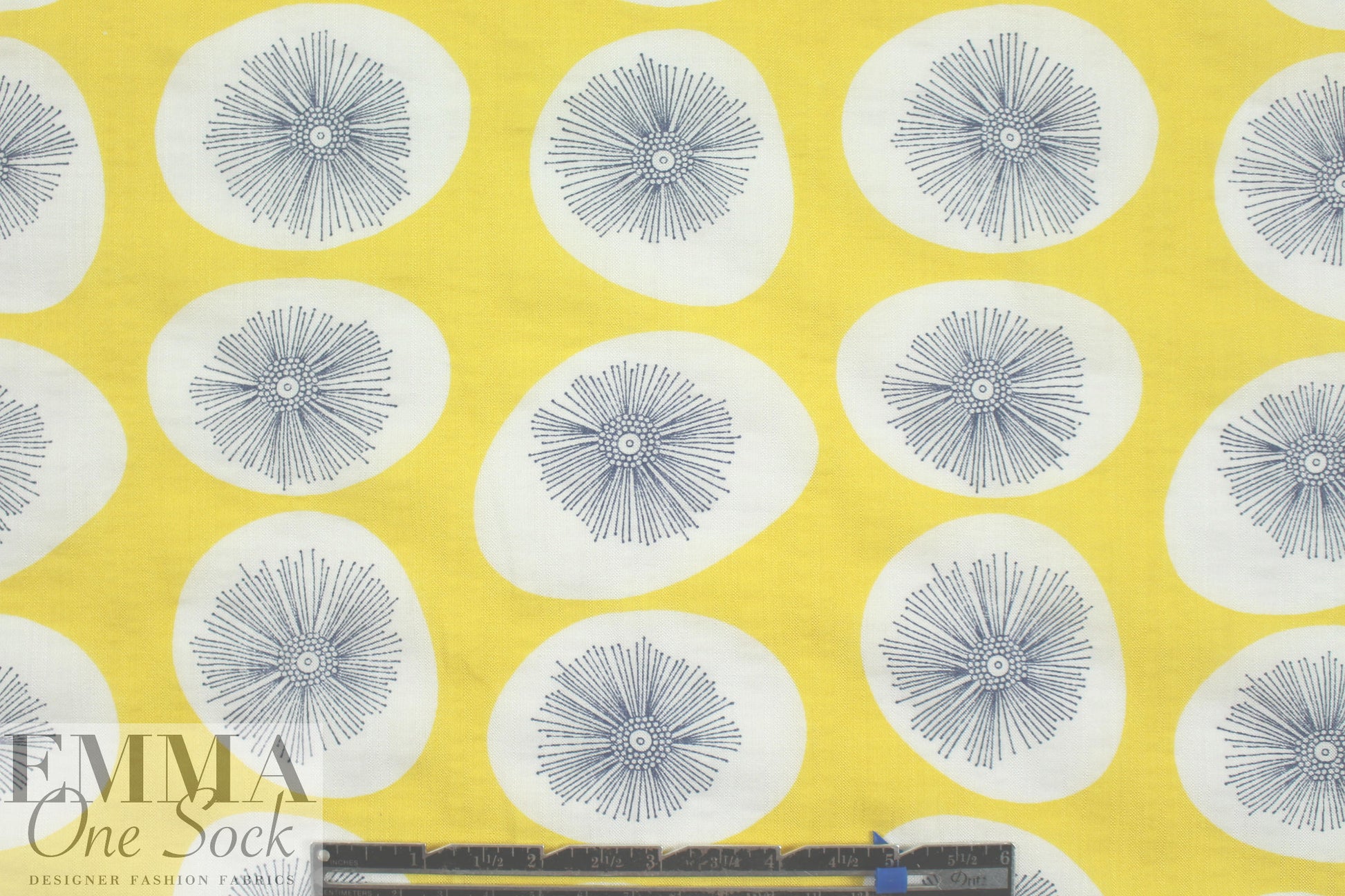 'dandelion puff' cotton/rayon voile woven - lemon 1.5 yds