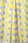 'dandelion puff' cotton/rayon voile woven - lemon 1.375 yd