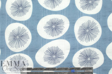 'dandelion puff' cotton/rayon voile woven - chambray .66 yds