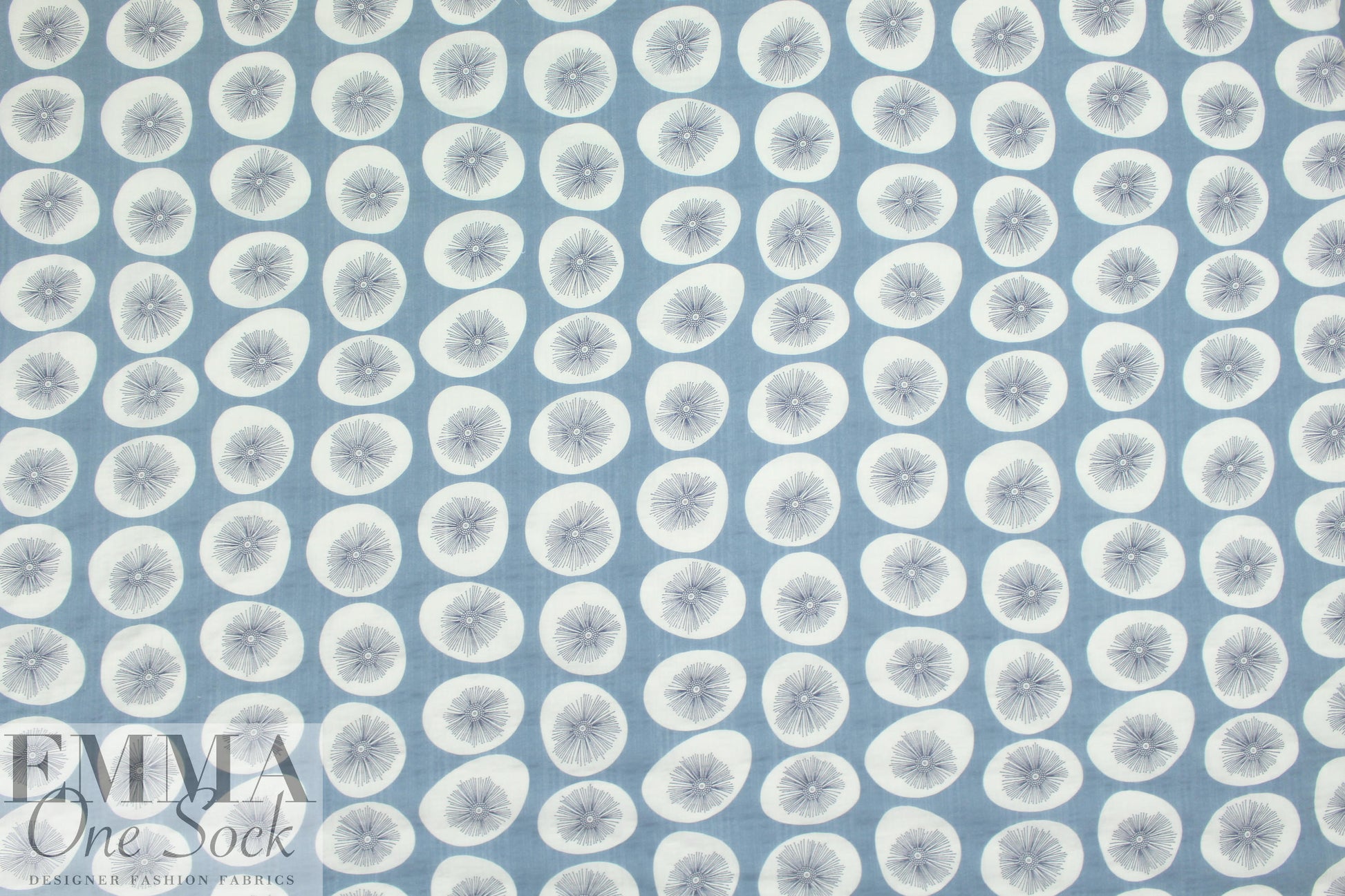 'dandelion puff' cotton/rayon voile woven - chambray .66 yds