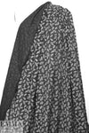 embroidery look cotton/rayon voile woven - leaves