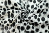 'Boba' cotton/linen lightweight woven - black on white