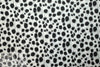 'Boba' cotton/linen lightweight woven - black on white