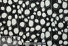 'Boba' cotton/linen lightweight woven - white on black 2.125 yd