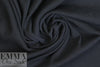 NY designer black cotton 2x2 micro ribbed knit 1.125 yds