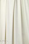 NY designer creamy ivory cotton 2x2 micro ribbed knit