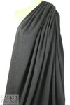 CA designer thick ribbed cotton knit - charcoal