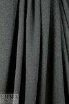 CA designer thick ribbed cotton knit - charcoal
