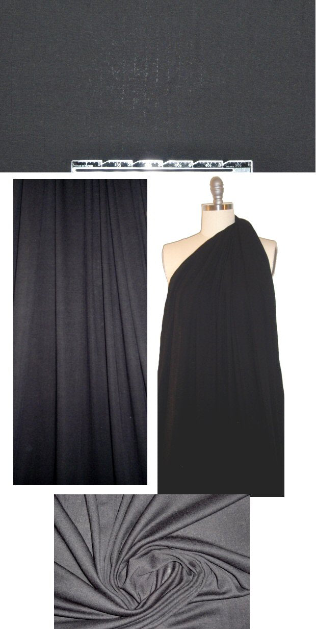 Sp1endid black 'cashmere cotton' rib knit