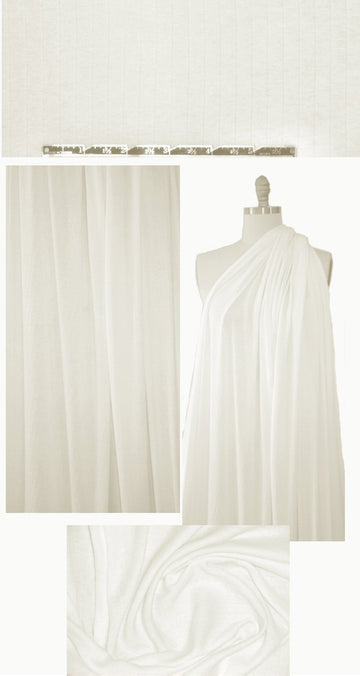 Sp1endid creamy ivory 'cashmere cotton' rib knit 2 yd