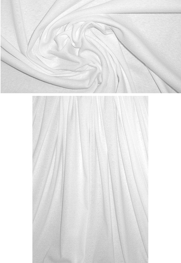 100% cotton 1x1 micro-ribbed knit - white 1.60 yds