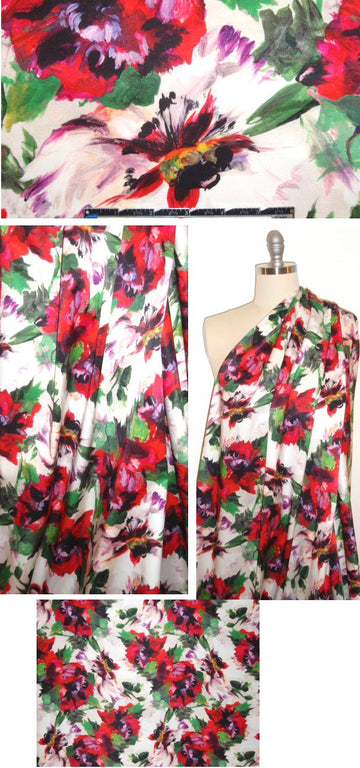 Mi11y 'garden closeup' stretch cotton sateen