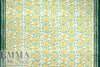 Italian 'yellow rose' cotton sateen border print .5 yds
