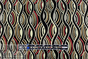 Italian 'sound waves' stretch cotton sateen 1.25 yds