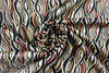 Italian 'sound waves' stretch cotton sateen 1.25 yds