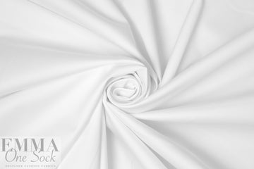 cotton sateen stretch woven - white 1 yard