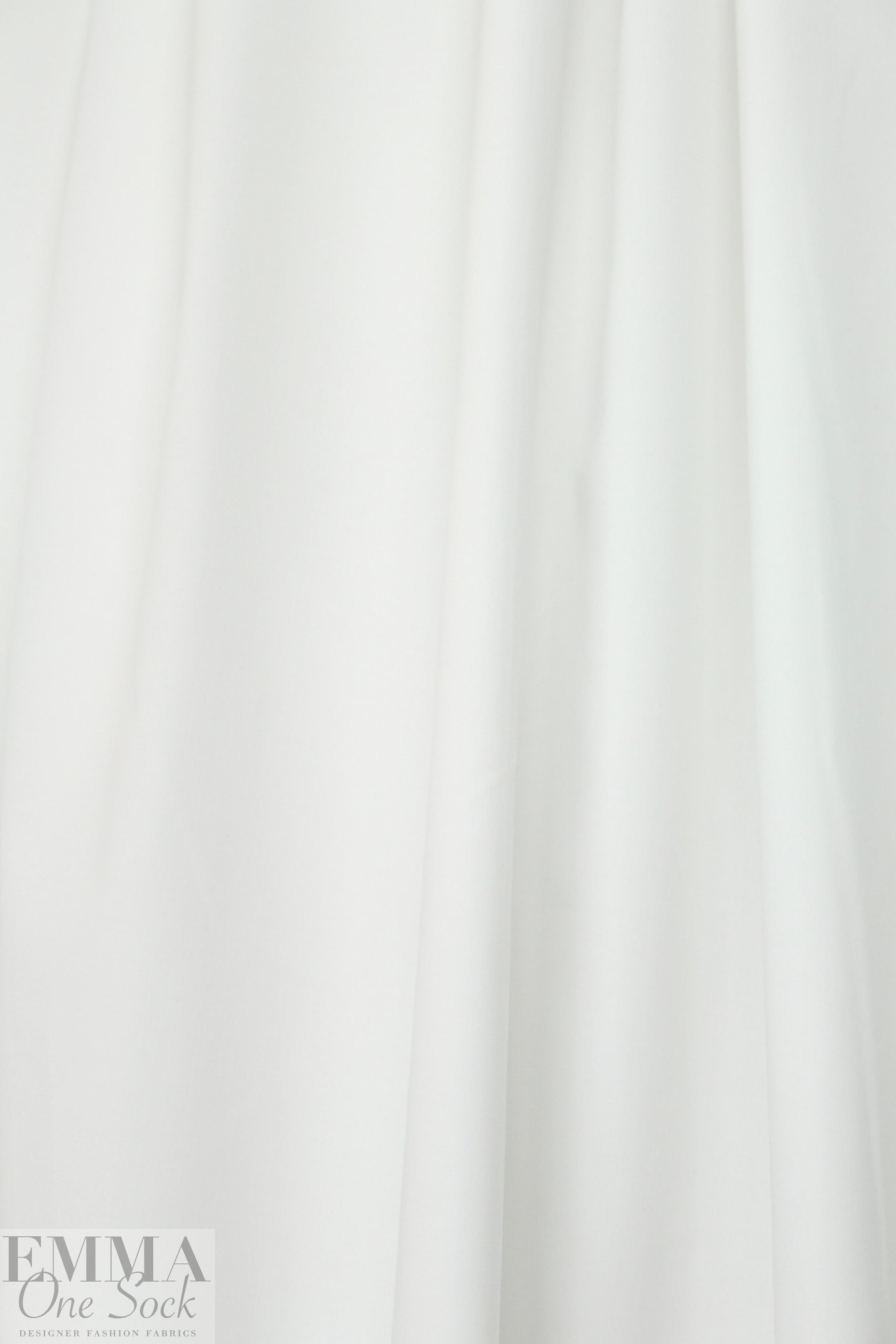 cotton sateen stretch woven - white 1 yard