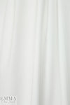 cotton sateen stretch woven - white 1 yard