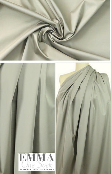 The0ry khaki gray stretch sateen cotton woven 2 yd