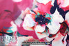 Italian 'artist's floral study' cotton sateen