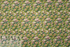 cotton satin lawn - blossoms on peridot .75 yds
