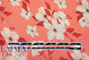 cotton satin lawn - coral blossoms 1.5 yd