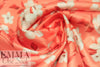 cotton satin lawn - coral blossoms 1.5 yd