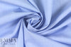 Italian blue micro-plaid yarn-dyed cotton shirting