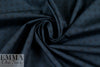 French navy with black motif cotton shirting