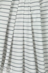 Italian gray ombre' stripe yarn-dyed cotton shirting 1 yard