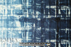 NY designer edgy blue ombre cotton shirting