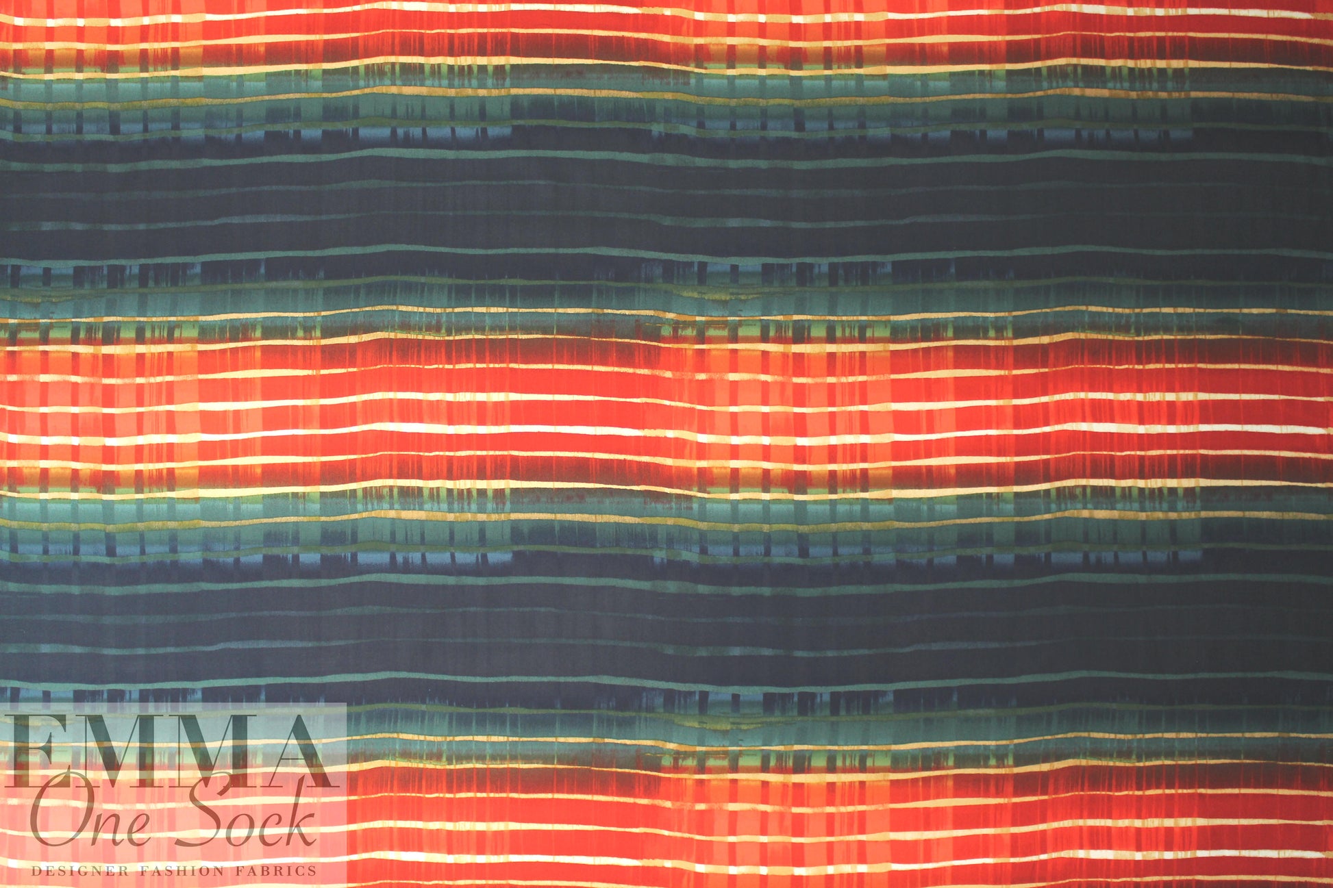 NY designer stripey ombre cotton shirting .875 yds
