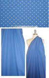NY designer french blue 'daisy' clip dot jacquard shirting 2 yds