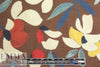 Italian stylized 'cutout' floral silk/cotton voile
