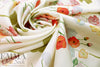 CA designer 'flowers adrift' cotton/silk woven 1 yard