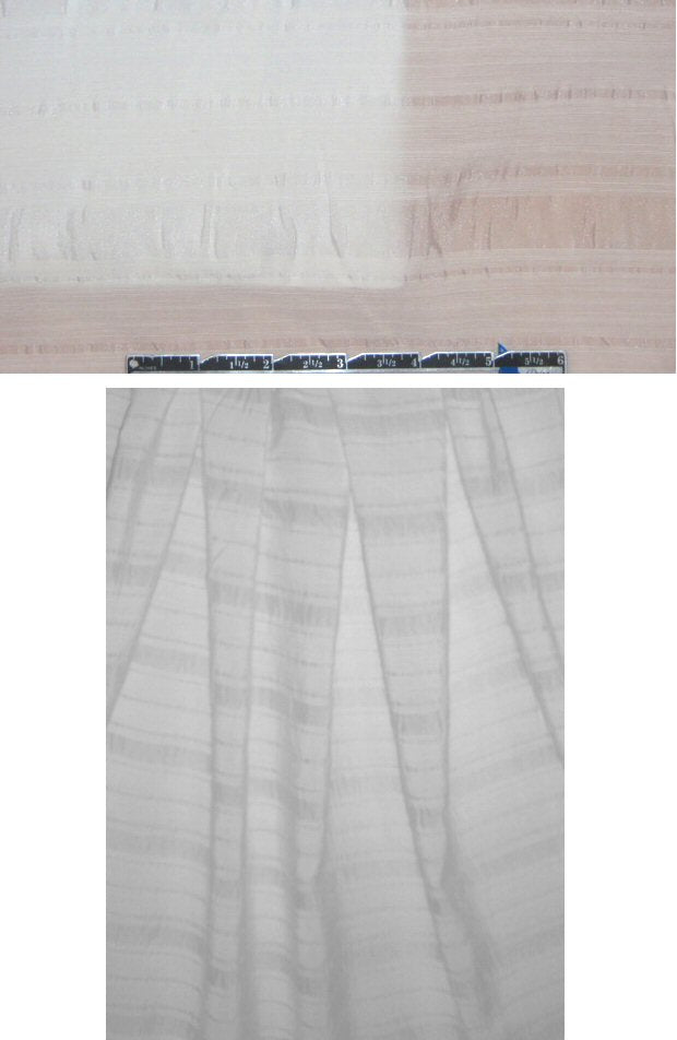 J'Envie cotton/silk white on white stripe woven 1.75 yd