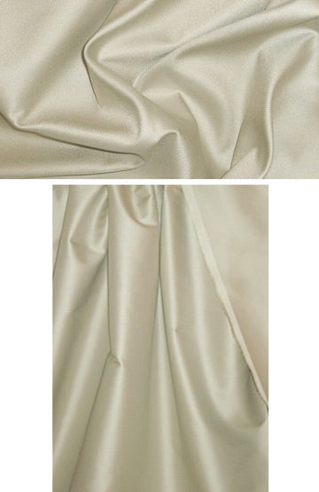 Italian silk/cotton pique suiting - khaki