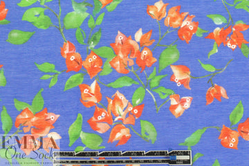 Caroline C0nstas falling blossoms silk/cotton voile 1.75 yd