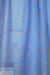Italian dainty floral cotton/silk voile - french blue