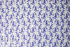 Caroline C0nstas blue/white floral cotton/silk voile