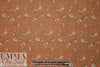 Italian dainty floral cotton/silk voile - nutmeg