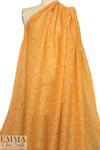 Italian dainty floral cotton/silk voile - citrus 1.5 yd