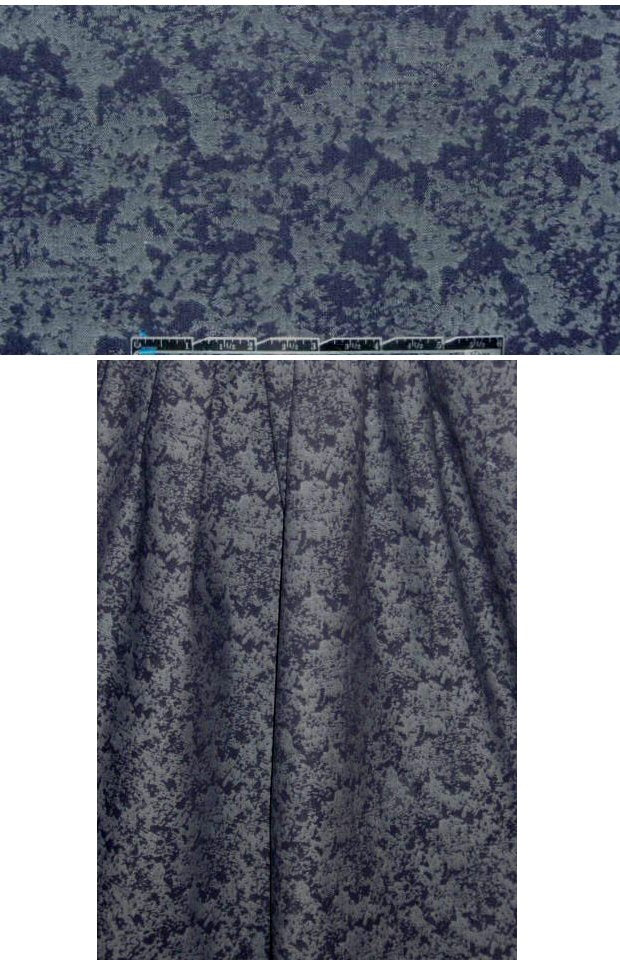 The0ry mottled design jacquard stretch denim